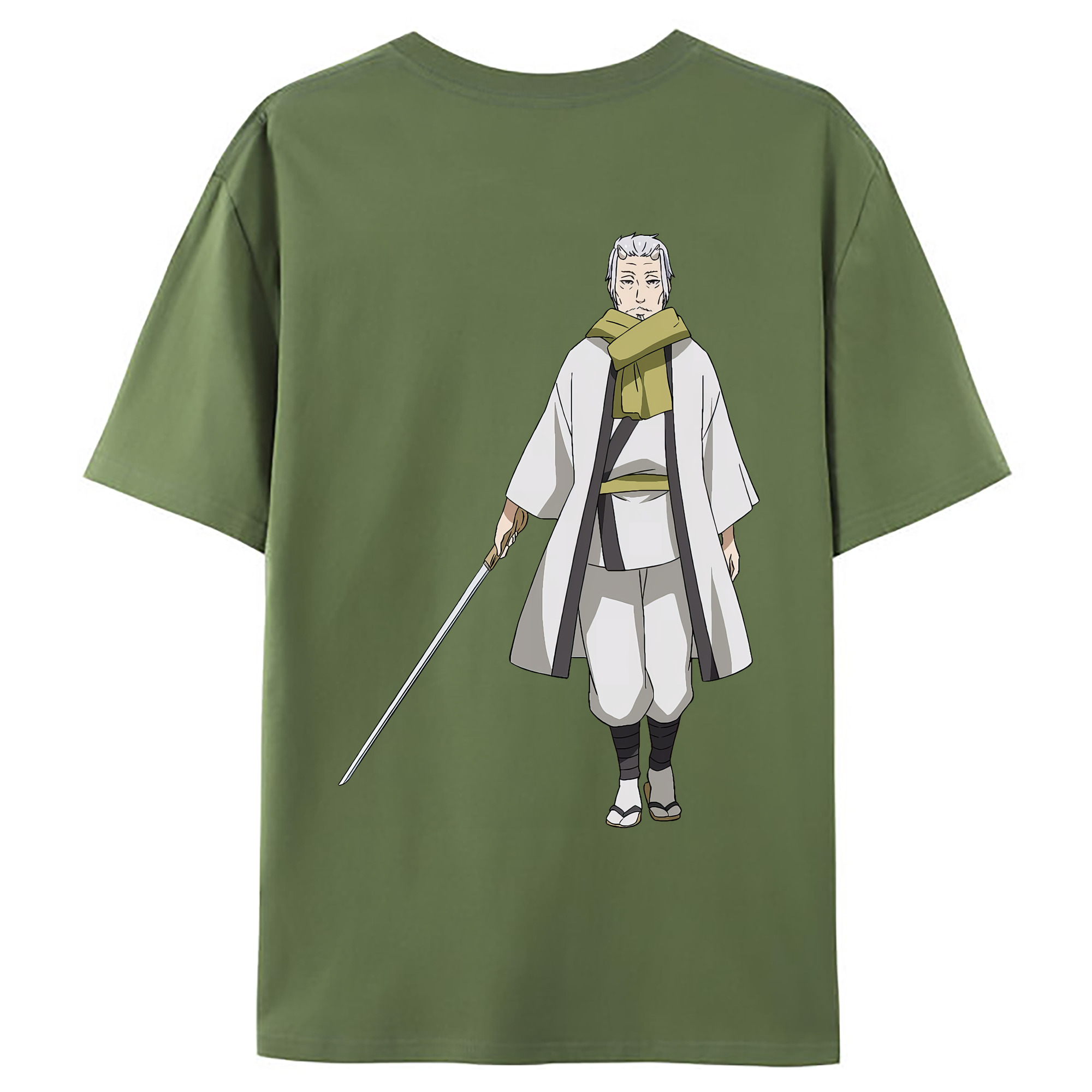 （画像用） 転スラ Regarding Reincarnated to Slime 綿100％ メンズ半袖Tシャツ（バックプリント） 通気性